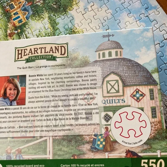 The Quilt Barn Puzzle 550 piece - Picture 5 of 7